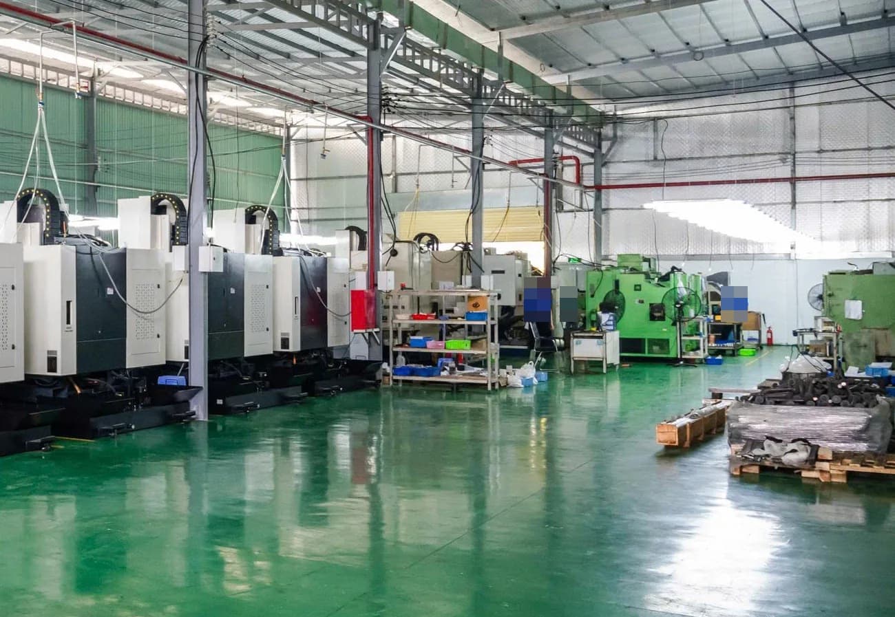 Production floor with CNC machining centres