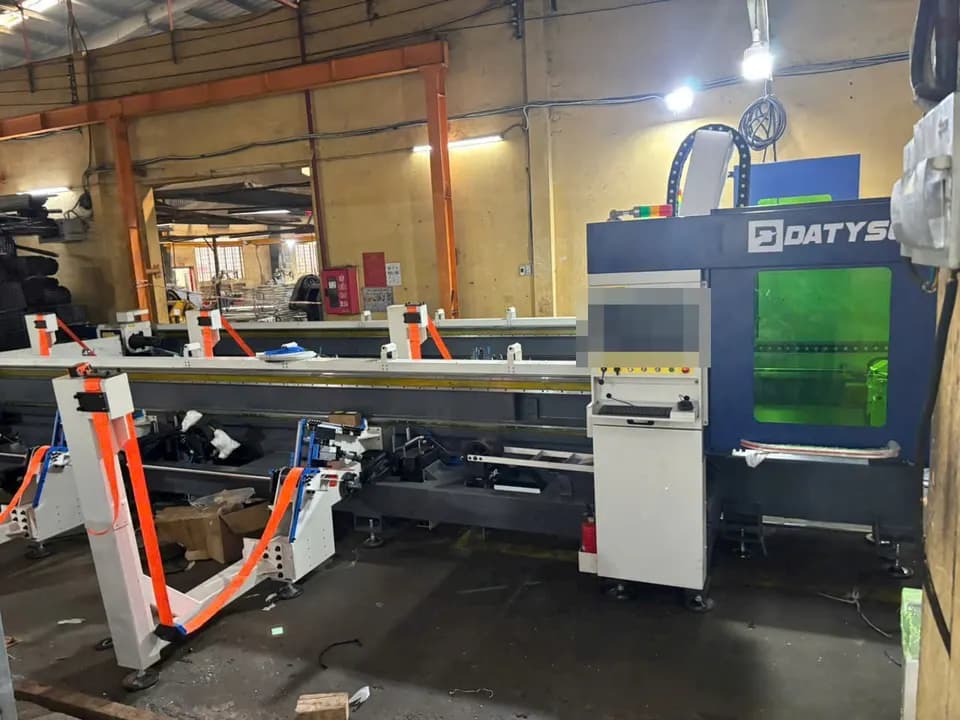 Representative tube laser cutting machine at a partner factory