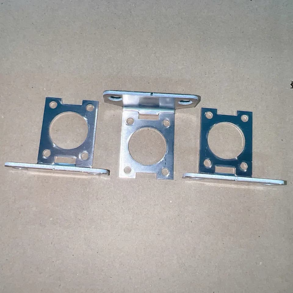 Representative surface-finished sample brackets