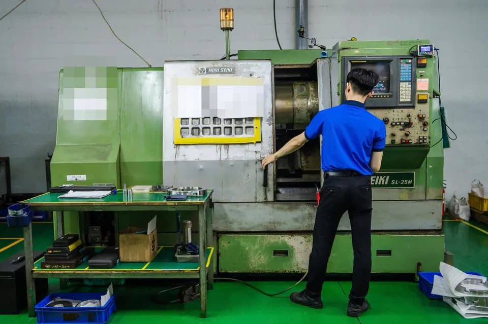 Representative CNC machining and production-floor imagery at a partner factory