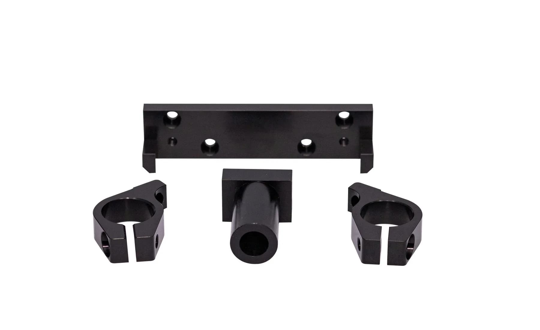 Precision machined or tooling component on clean background